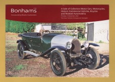 Bonhams - Sale of Collectors` Motor Cars, Motorcycles...., and Related Automobilia -`Entries Now Invited` - Harrogate - Thursday 14 November 2002