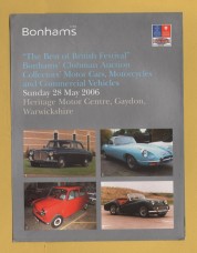 Bonhams - Sale of Collectors` Motor Cars, Motorcycles and Commercial Vehicles -`Entries Are Invited` - Gaydon - Sunday 28 May 2006