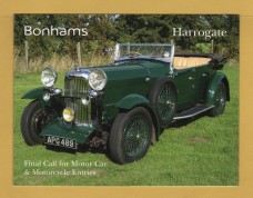 Bonhams - Sale of Collectors` Motor Cars, Motor Cycles, and Automobilia -`Final Call For Entries` - Harrogate - Wednesday 18 November 2009