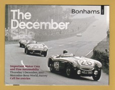 Bonhams - Important Motor Cars and Fine Automobilia -`Call For Entries` - Mercedes Benz World - Thursday 1 December 2011