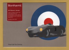 Bonhams - Sale of Collectors` Motor Cars ,Automobilia and Cycles -`Final Call For Entries` - RAF Museum, London - Monday 26 April 2004