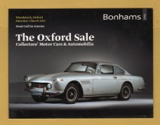Bonhams - The Oxford Sale - Collectors` Motor Cars and Automobilia -`Final Call For Entries` - Woodstock - Saturday 3 March 2012