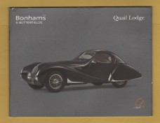 Bonhams & Butterfields - Sale of Important Collectors` Motor Cars and Automobilia -`Accepting Consignments` - Quail Lodge Resort, Carmel - Friday 18 August 2006