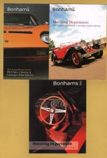 Bonhams - Motoring Department - 2010,2011 and 2012 Sales Calendar and Catalogue Subscriptions