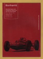 Bonhams - Important Sports and Competition Motor Cars and Fine Automobilia -`Final Call For Entries` - Goodwood - Friday 5 September 2003