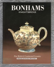 Bonhams - Auction Catalogue - `Fine British & Continental Ceramics` - Knightsbridge,London - Wednesday 2nd November 1994