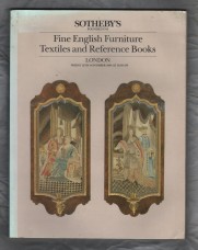 Sotheby`s Auction Catalogue - `Fine English Furniture Textiles and Reference Books` - London - Friday 16th September 1984