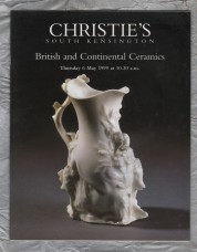 Christie`s Auction Catalogue - `British and Continental Ceramics` - South Kensington - Thursday 6th May 1999