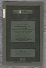 Sotheby`s Auction Catalogue - `Italian Maiolica, Continental Pottery and Porcelain....` - London - Tuesday 5th December 1967