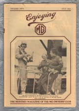 Enjoying MG - Vol.1 No.6 - July 1981 - `A Lifetime Dream (MGC Restoration - Part One)` - Published by MG Owners Club