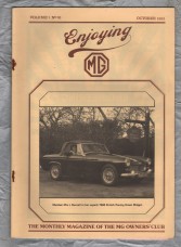 Enjoying MG - Vol.1 No.10 - October 1981 - `MG Magnette` - Published by MG Owners Club
