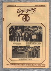 Enjoying MG - Vol.1 No.9 - September 1981 - `Improving MG Door Locks` - Published by MG Owners Club