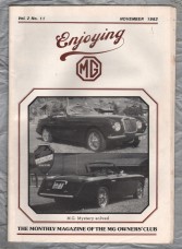 Enjoying MG - Vol.2 No.11 - November 1982 - `V8 Cooling Fans` - Published by MG Owners Club