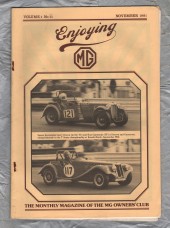 Enjoying MG - Vol.1 No.11 - November 1981 - `Photo Corner` - Published by MG Owners Club