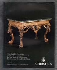Christie`s - Auction Catalogue - `Fine English Furniture` - London - Thursday 1st April 1993