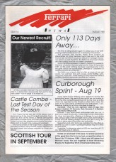 Ferrari News - Issue No.14 - August 1989 - `Modena Test Day-Castle Combe` - Published by Medialine Communications