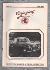 Enjoying MG - Vol.2 No.6 - June 1982 - `V8 Air Filter Modifications` - Published by MG Owners Club