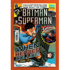 Vol.1 No.2 - `BATMAN, SUPERMAN` - `When Heroes Collide!` - March/April 2014 - Published by Titan Comics - Under Licence from DC Comics