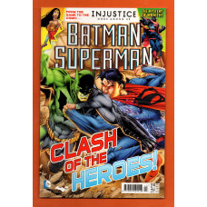 Vol.1 No.7 - `BATMAN, SUPERMAN` - `Clash Of The Heroes` - January/February 2015 - Published by Titan Comics - Under Licence from DC Comics