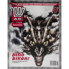 `2000 A.D. Featuring Judge Dredd` - 4th March 1994 - Prog No.877 - `Dino Biker, Reptilian Roadhogs Rule In Dinosty`.