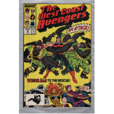 Stan Lee Presents: The West Coast Avengers - Vol.2 No.33 - June 1988 - `Ape Attack!, Wonder Man To The Rescue!` - Published by Marvel Comics