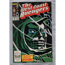 Stan Lee Presents: The West Coast Avengers - Vol.2 No.35 - August 1988 - `The Man Who Would Be Doom!` - Published by Marvel Comics