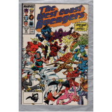 Stan Lee Presents: The West Coast Avengers - Vol.2 No.28 - January 1988 - `Zero Hour For Zodiac!` - Published by Marvel Comics