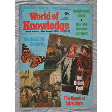 World of Knowledge - No.25 - 23rd August 1980 - `Malta: George Cross Island` - Published by IPC Magazines Ltd