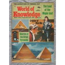 World of Knowledge - No.29 - 20th September 1980 - `Plants with a Taste for Meat` - Published by IPC Magazines Ltd