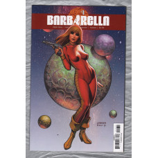 Cover C - No.1 - `BARBARELLA` - `Red Hot Gospel` - by Mike Carey - Illustrated by Kenan Yaryar - 2017 - Published by Dynamite Entertainment  