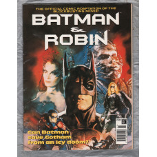 No.1 - `BATMAN & ROBIN - Can Batman Save Gotham From An Icy Doom?` - by Dennis O`Neil - Illustrated by Rodolfo Damaggio & Bill Sienkiewicz - July 1997 - Published by Titan Magazines