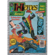 Heroes featuring Batman - No.5 - 4th April 1991 - `The Rainbow Raider`s Beaten Batman....` - Published by London Editions Magazines/DC Comics