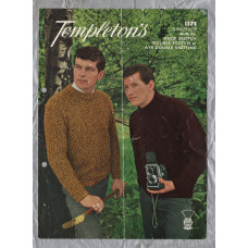 Templeton`s - Knop Scotch,Double Scotch or Ayr Double Knitting - Chest 40 to 46" - Design No.1373 - Raglan Sweaters - Knitting Pattern