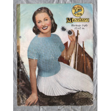 Marriner`s - Heritage 3 Ply - Bust 32 to 42" - Design No.319 - A Boat Neck Jumper - Knitting Pattern