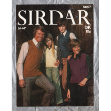 Sirdar - Double Knitting - 24 to 46" - Design No.5657 - `For The Family` - Knitting Pattern