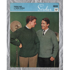 Sirdar - Pullman Wool or Golden Pullman - 36-42" - Design No.2028 - Man`s Sweater - Knitting Pattern