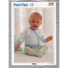 Wendy - 4 Ply - Peter Pan - 16 to 20"/41 to 51cm - Design No.P640 - Jacket - Knitting Pattern