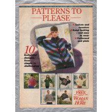 Woman and Home - Patterns to Please - 10 Patterns - 16 Pages - Sweaters,Sweaters and more Sweaters - Knitting Pattern