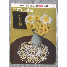 Coats - Mercer-Crochet Cotton No.20 - Design No.499 - `Daisy Doily` - Crochet Pattern