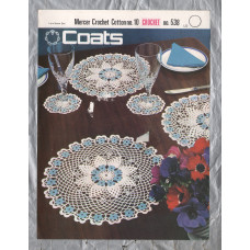 Coats - Mercer-Crochet Cotton No.10 - Design No.538 - `Daily Luncheon Set` - Crochet Pattern