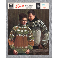 Emu - Chest 44" - Bust Size 36/38" - Design No.D284 - Ladies and Gents Sweater - Knitting Pattern