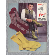 Emu - Sock Wool (Reinforced with Nylon) - Design No.4002 - 3oz Socks - Knitting Pattern