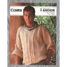 Coats - Knitting and Crochet Cotton - Sizes 90-110cm/36" to 44" - Design No.1335 - Man`s Sweater - Knitting Pattern