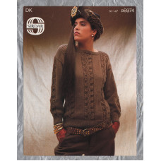 Sirdar - Double Knit - 30-40" (76-102cm) - Design No.B6974 - Sweater - Knitting Pattern