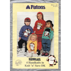 Patons - Hamlet 4 Handknits in Knit `n` Save - Chest/Bust Size 20 to 42"/51 to 107cm - Design No.C326 - Sweaters - Knitting Pattern