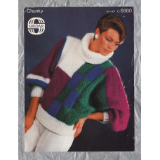 Sirdar - Chunky - 30-40" (76-102cm) - Design No.C6980 - Sweater - Knitting Pattern