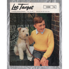 Lee Target - Double Knitting - Chest Size: 26-33" (66-84cm) - Design No.1498 - Boy`s Raglan Sweater - Knitting Pattern