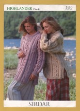 Sirdar - Highlander Chunky - 28-44" (71-112cm) - Design No.5110 - Sweater - Knitting Pattern