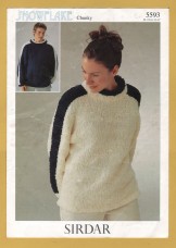 Sirdar - Snowflake Chunky - 34-44" (86-112cm) - Design No.5593 - Sweater - Knitting Pattern