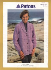 Patons - Chunky - 32-42" (81-107cm) - Design No.C4830 - Jacket - Knitting Pattern